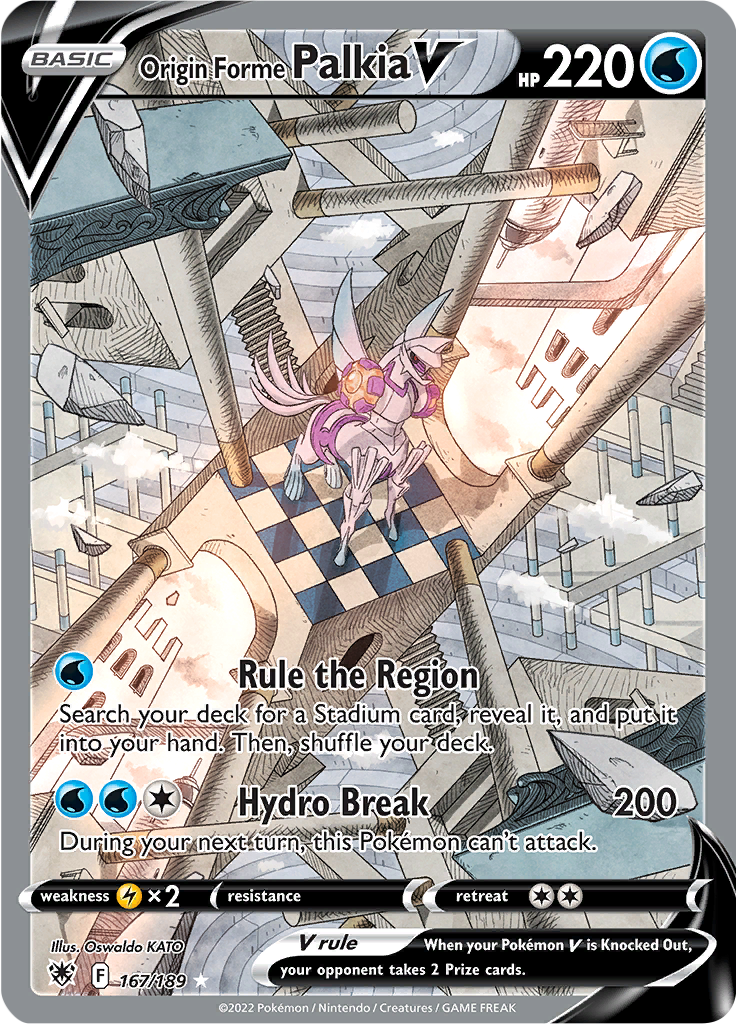 Origin Forme Palkia V - 167/189 - Alternate Art Ultra Rare (Español)
