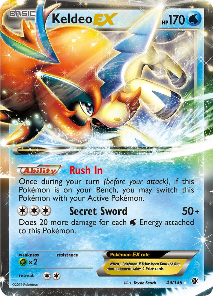 Keldeo EX - 49/149 - Ultra Rare