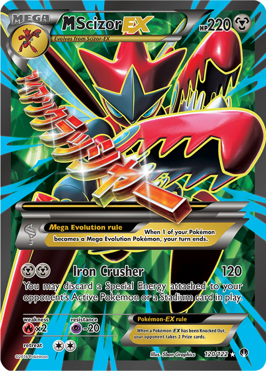 M Scizor EX - 120/122 - Full Art Ultra Rare