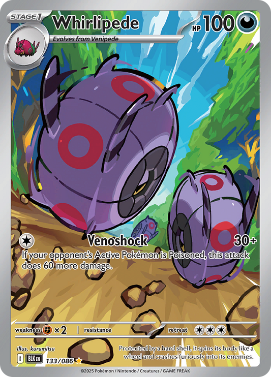 Whirlipede - 133/086 - Illustration Rare (Español LA)