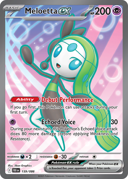 Meloetta ex - 159/086 - Secret Rare