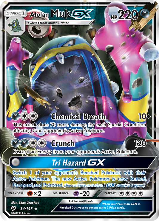 Alolan Muk GX - 84/147 - Ultra Rare
