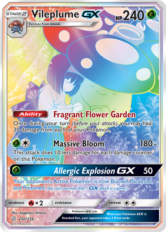 Vileplume GX - 250/236 - Hyper Rare