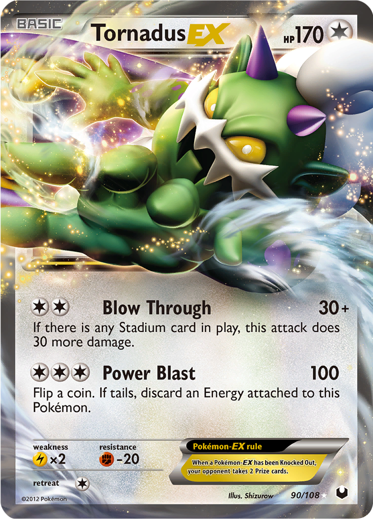 Tornadus EX - 90/108 - Ultra Rare