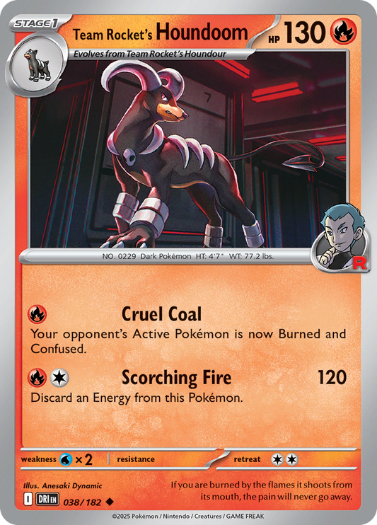 Team Rocket's Houndoom - 038/182 - Uncommon