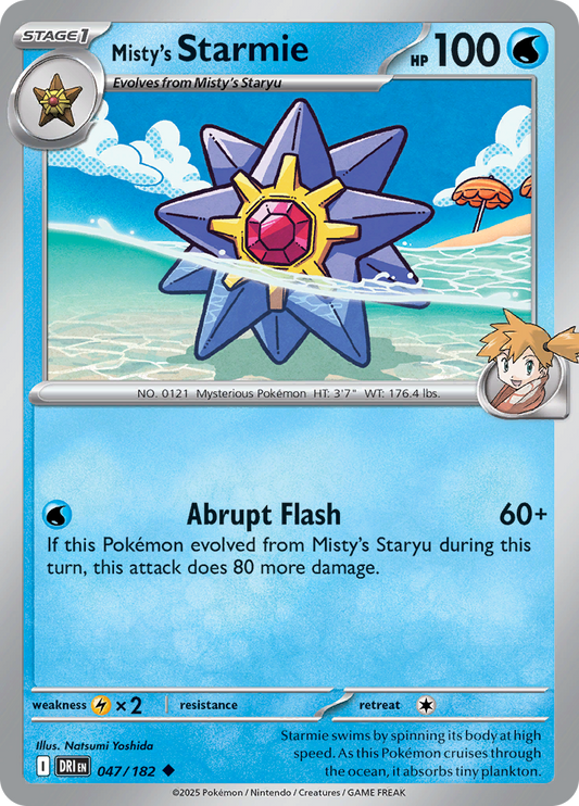 Misty's Starmie - 047/182 - Uncommon (Español)