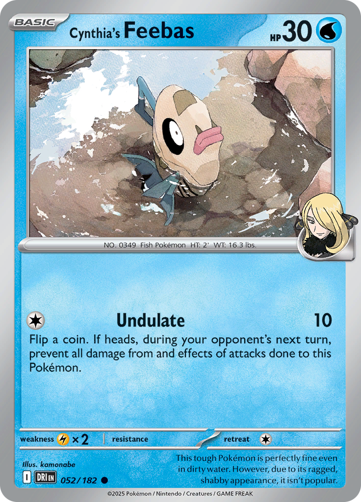 Cynthia's Feebas - 052/182 - Common (Español)