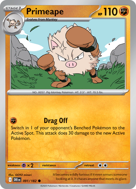 Primeape - 091/182 - Common (Español)