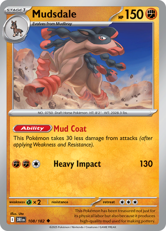 Mudsdale - 108/182 - Uncommon (Español)