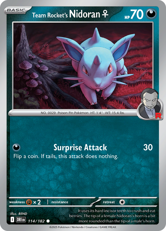 Team Rocket's Nidoran - 114/182 - Common