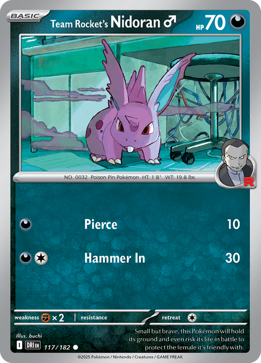 Team Rocket's Nidoran - 117/182 - Common (Español)