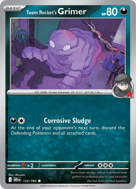 Team Rocket's Grimer - 123/182 - Common (Español)