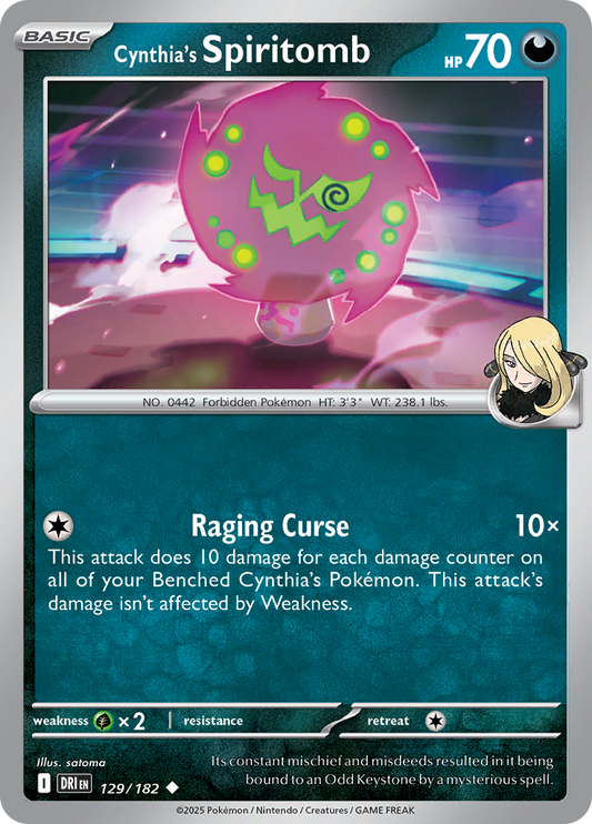 Cynthia's Spiritomb - 129/182 - Uncommon (Español)