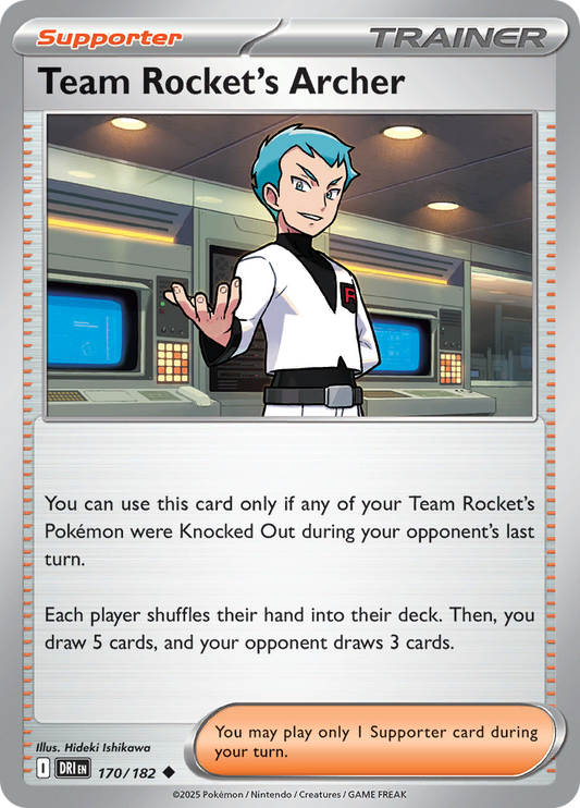Team Rocket's Archer - 170/182 - Uncommon