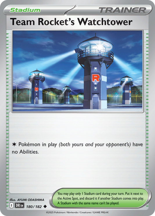 Team Rocket's Watchtower - 180/182 - Uncommon