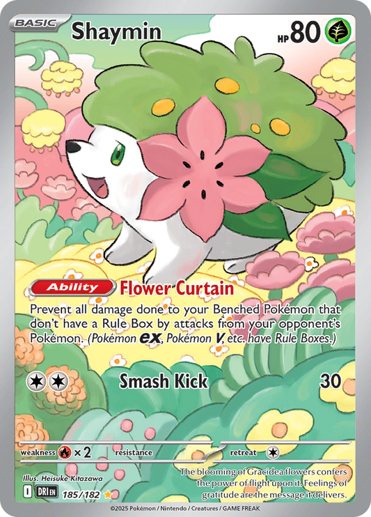 Shaymin - 185/182 - Illustration Rare (Español)