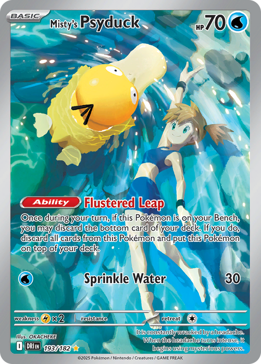Misty's Psyduck - 193/182 - Illustration Rare (Español)