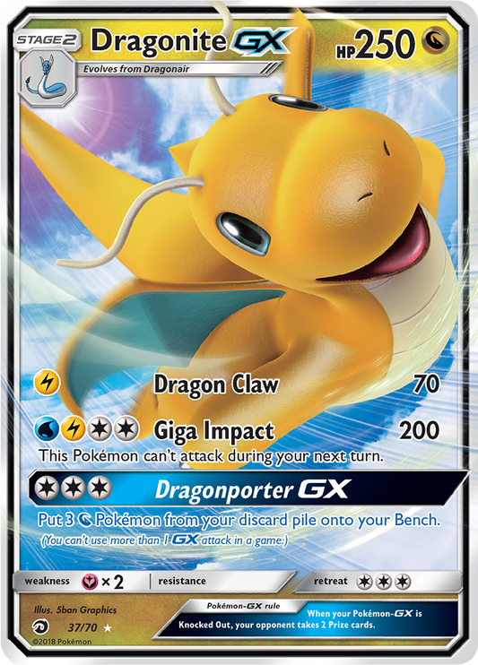 Dragonite GX - 37/70 - Ultra Rare (Español)