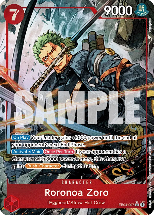 Roronoa Zoro - EB04-007 - Alternate Art (OP15 V1) - EB04-007