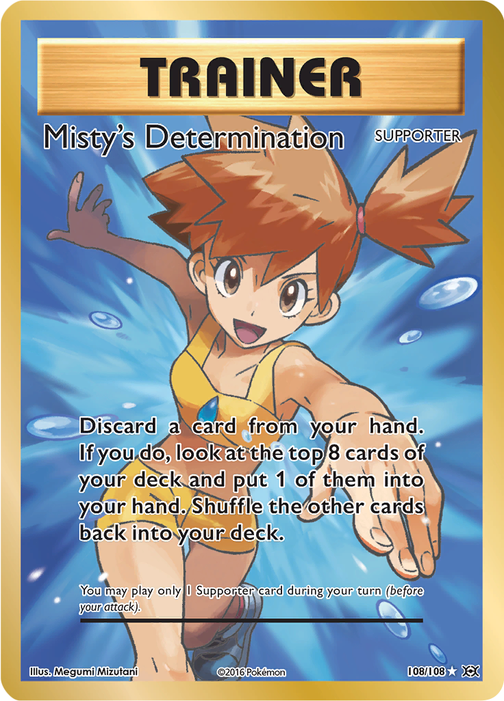 Misty's Determination - 108/108 - Full Art Ultra Rare