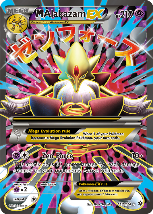 M Alakazam EX - 118/124 - Full Art Ultra Rare - LP