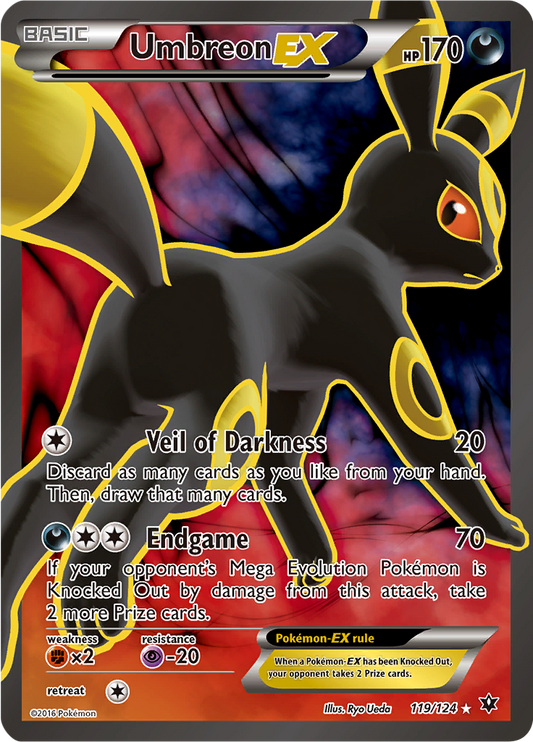 Umbreon EX - 119/124 - Full Art Ultra Rare - MP