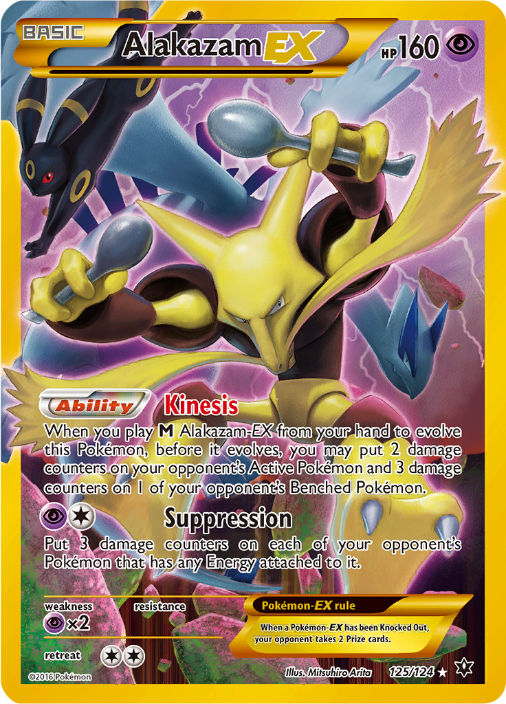 Alakazam EX - 125/124 - Secret Rare - LP