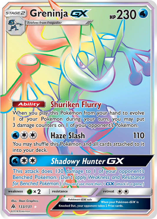 Greninja GX - 133/131 - Hyper Rare (Español)