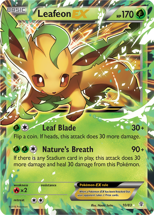 Leafeon EX - 10/83 - Ultra Rare - MP