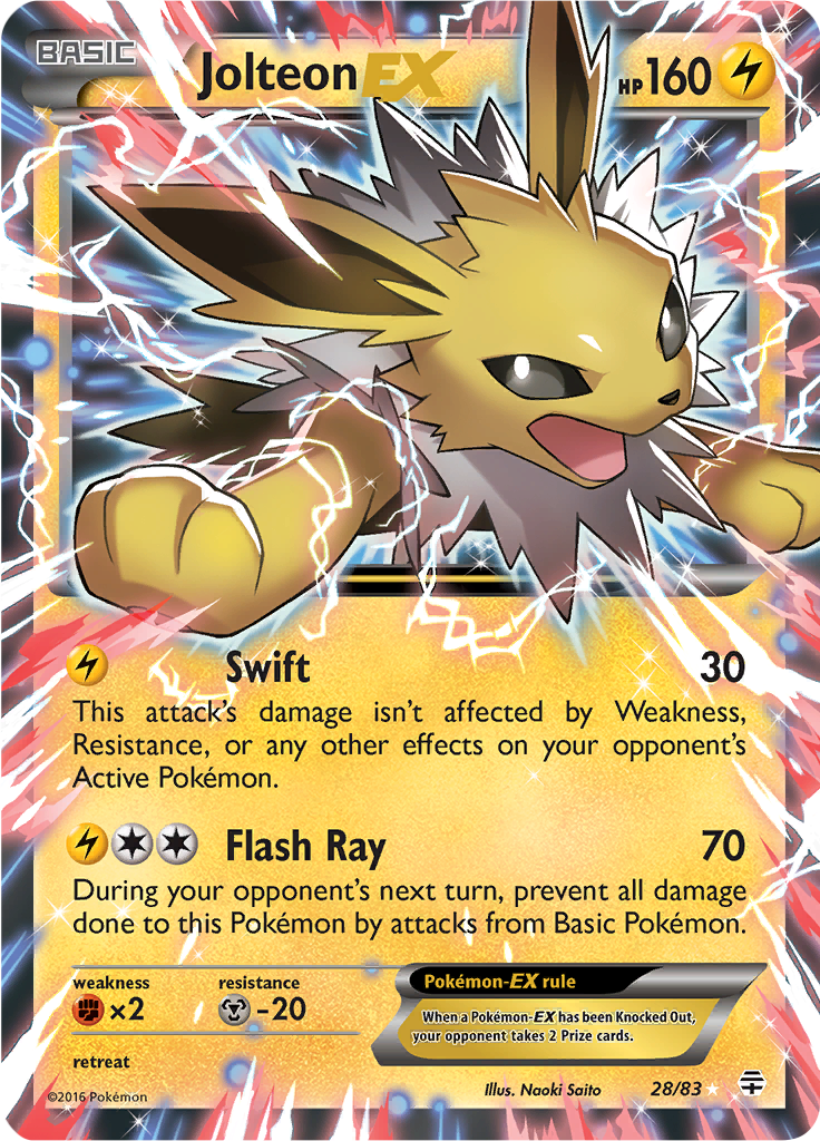 Jolteon EX - 28/83 - Ultra Rare