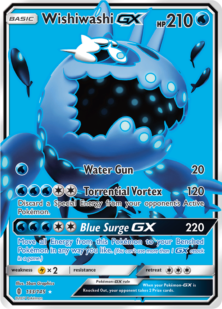 Wishiwashi GX - 133/145 - Full Art Ultra Rare