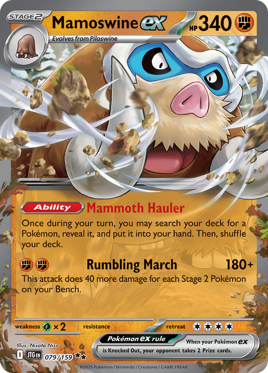 Mamoswine ex - 079/159 - Ultra Rare