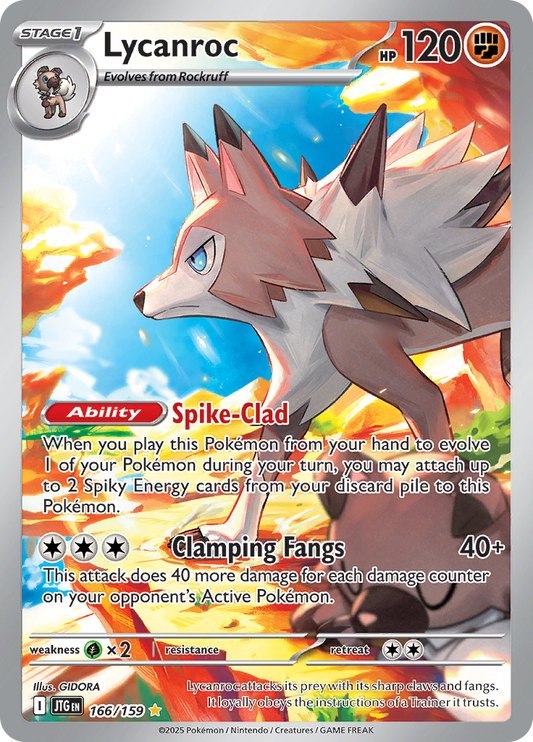 Lycanroc - 166/159 - Illustration Rare (Español)