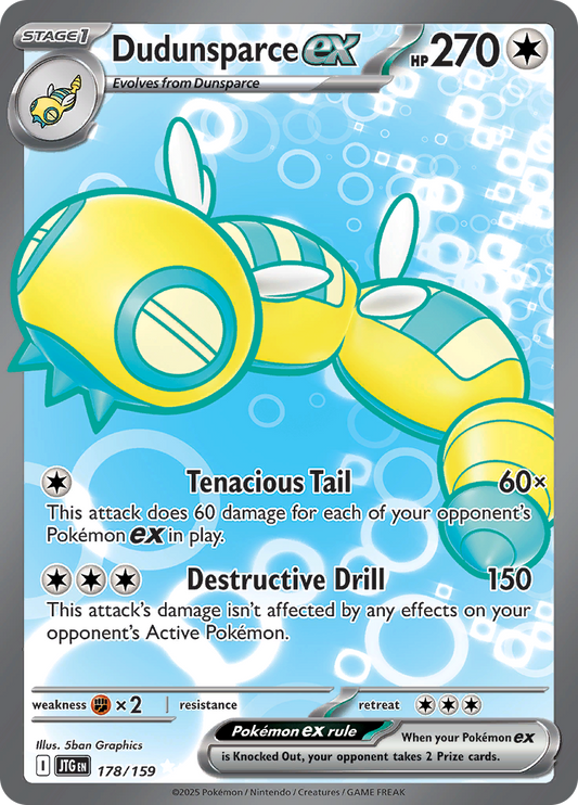 Dudunsparce ex - 178/159 - Full Art Ultra Rare (Español)