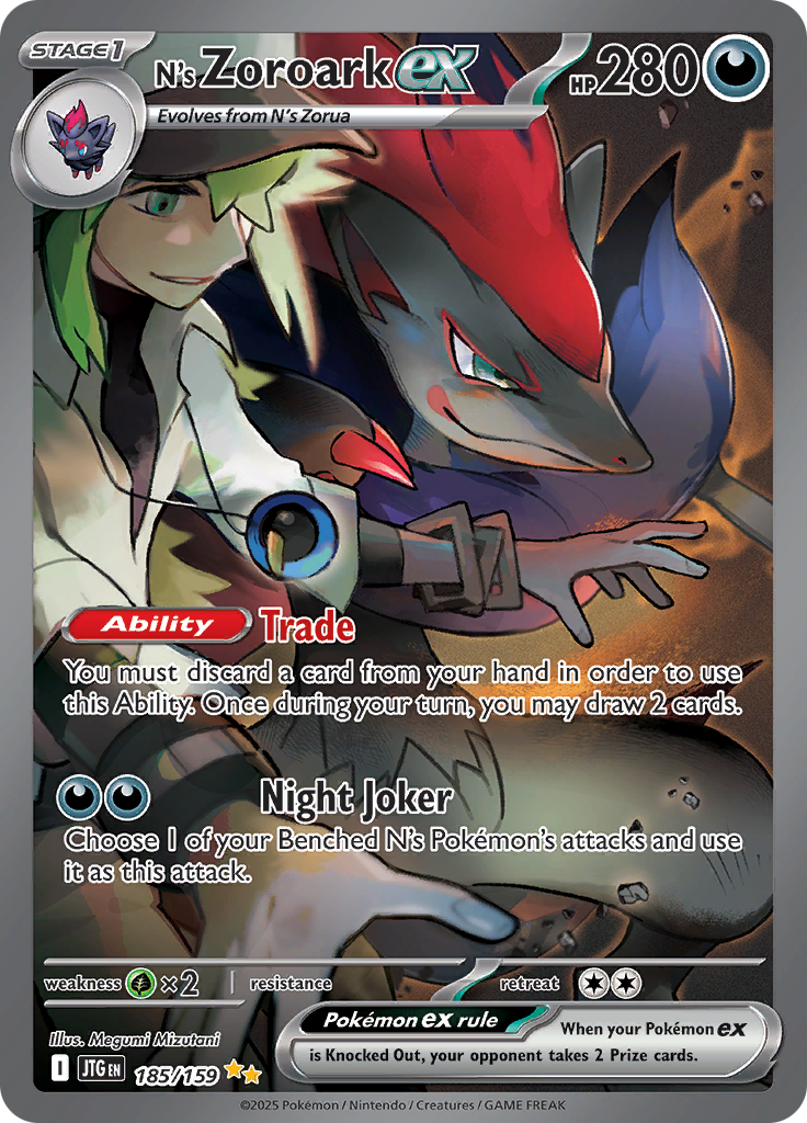 N's Zoroark ex - 185/159 - Special Illustration Rare (Español)