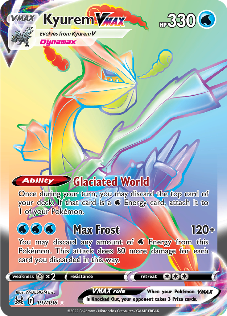 Kyurem VMAX - 197/196 - Hyper Rare