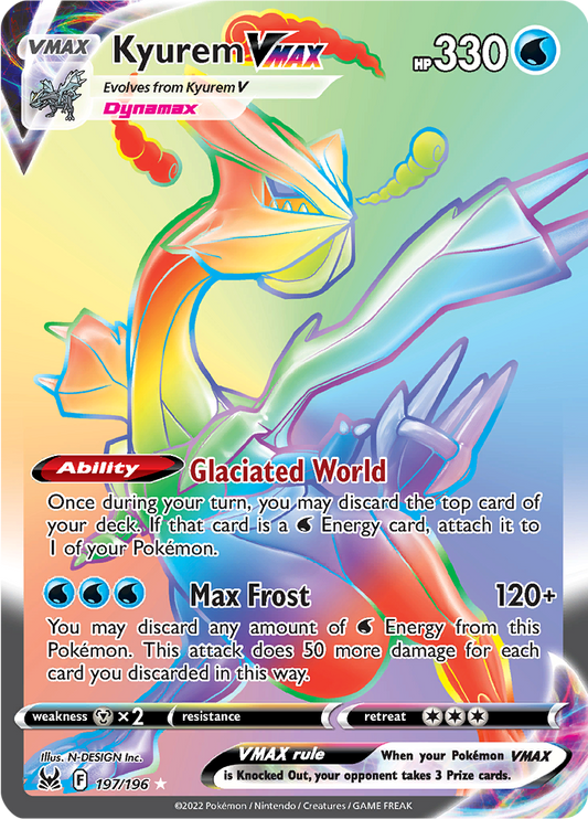 Kyurem VMAX - 197/196 - Hyper Rare