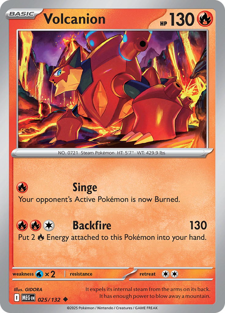 Volcanion - 025/132 - Uncommon Reverse Holo