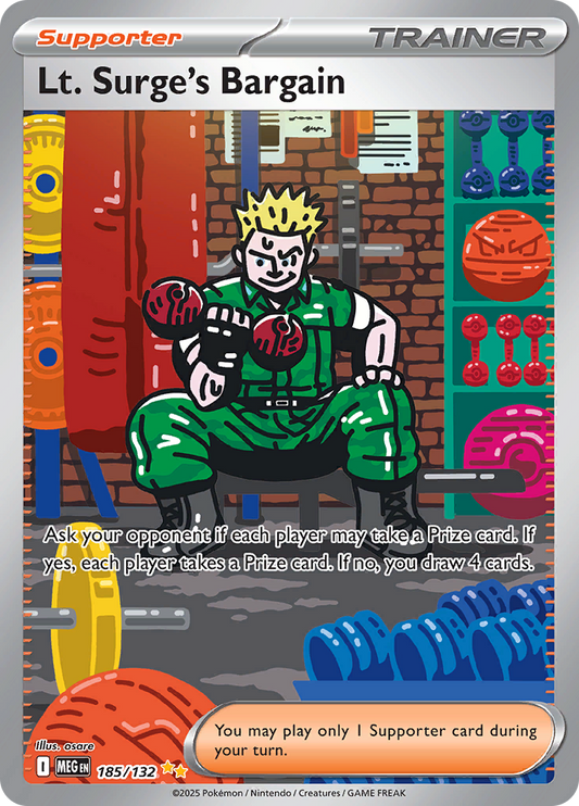 Lt. Surge's Bargain - 185/132 - Special Art Rare