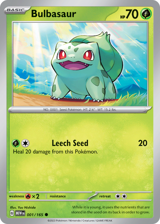 Bulbasaur - 001/165 - Common (Español)