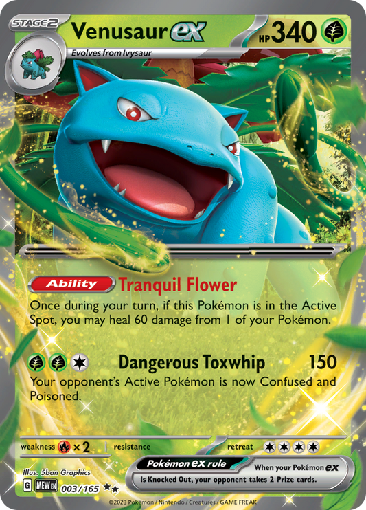 Venusaur ex - 003/165 - Ultra Rare