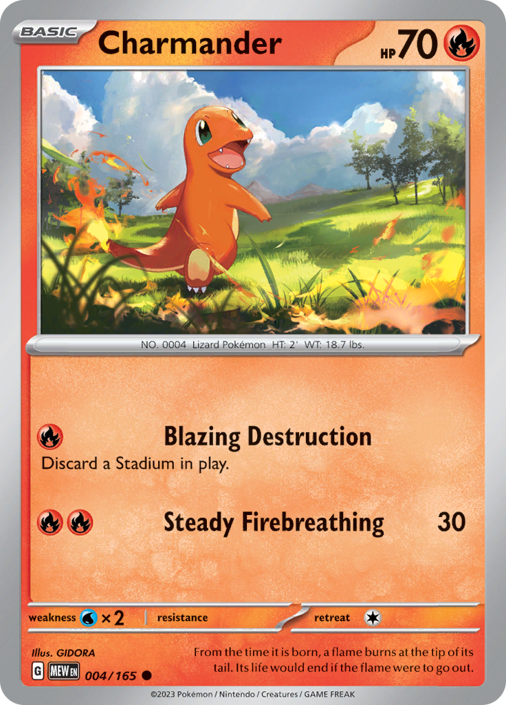 Charmander - 004/165 - Common (Español)