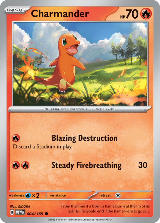 Charmander - 004/165 - Common (Español)