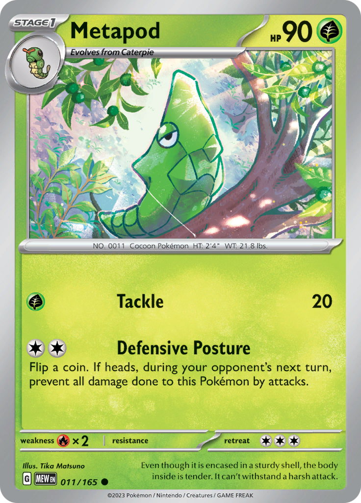 Metapod - 011/165 - Common