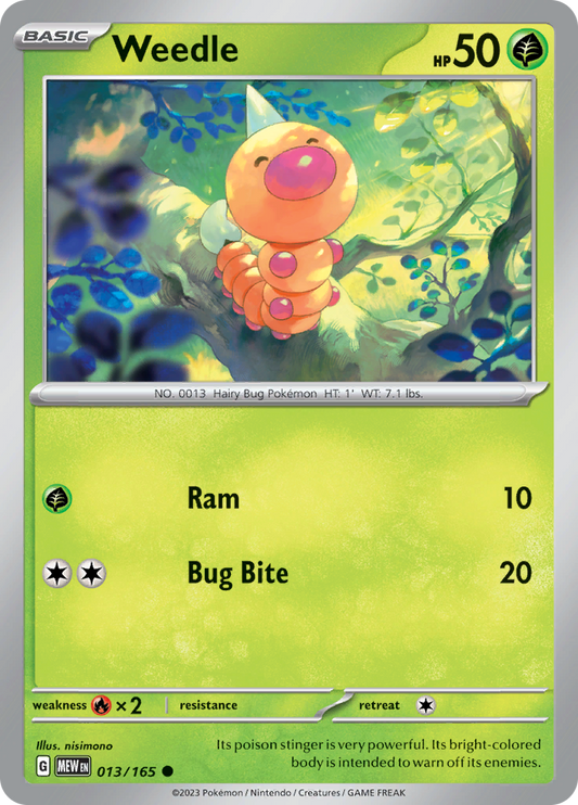 Weedle - 013/165 - Common (Español)