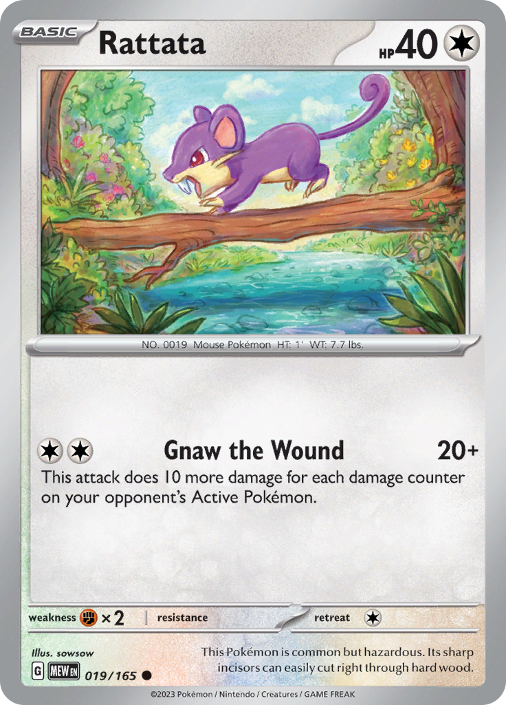 Rattata - 019/165 - Common (Español)