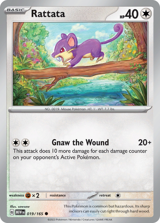 Rattata - 019/165 - Common (Español)