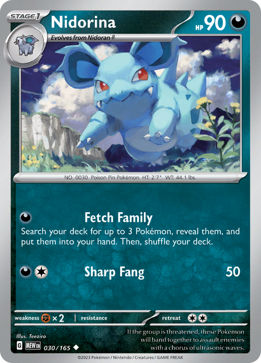 Nidorina - 030/165 - Uncommon