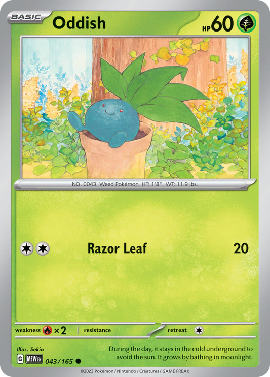 Oddish - 043/165 - Common