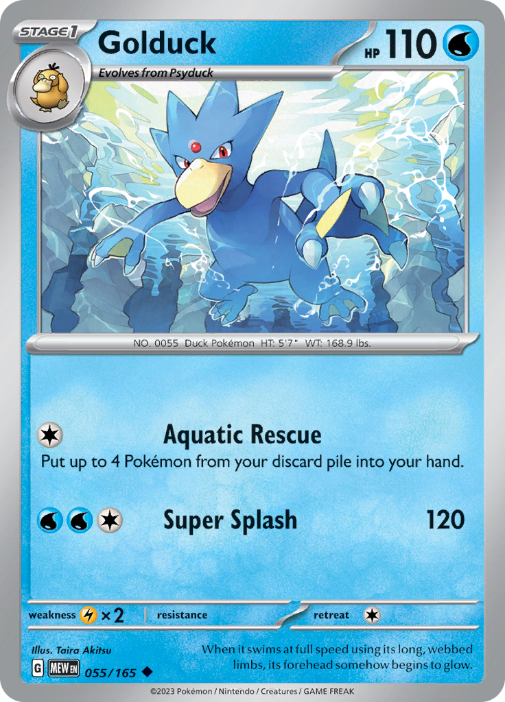 Golduck - 055/165 - Uncommon (Español)